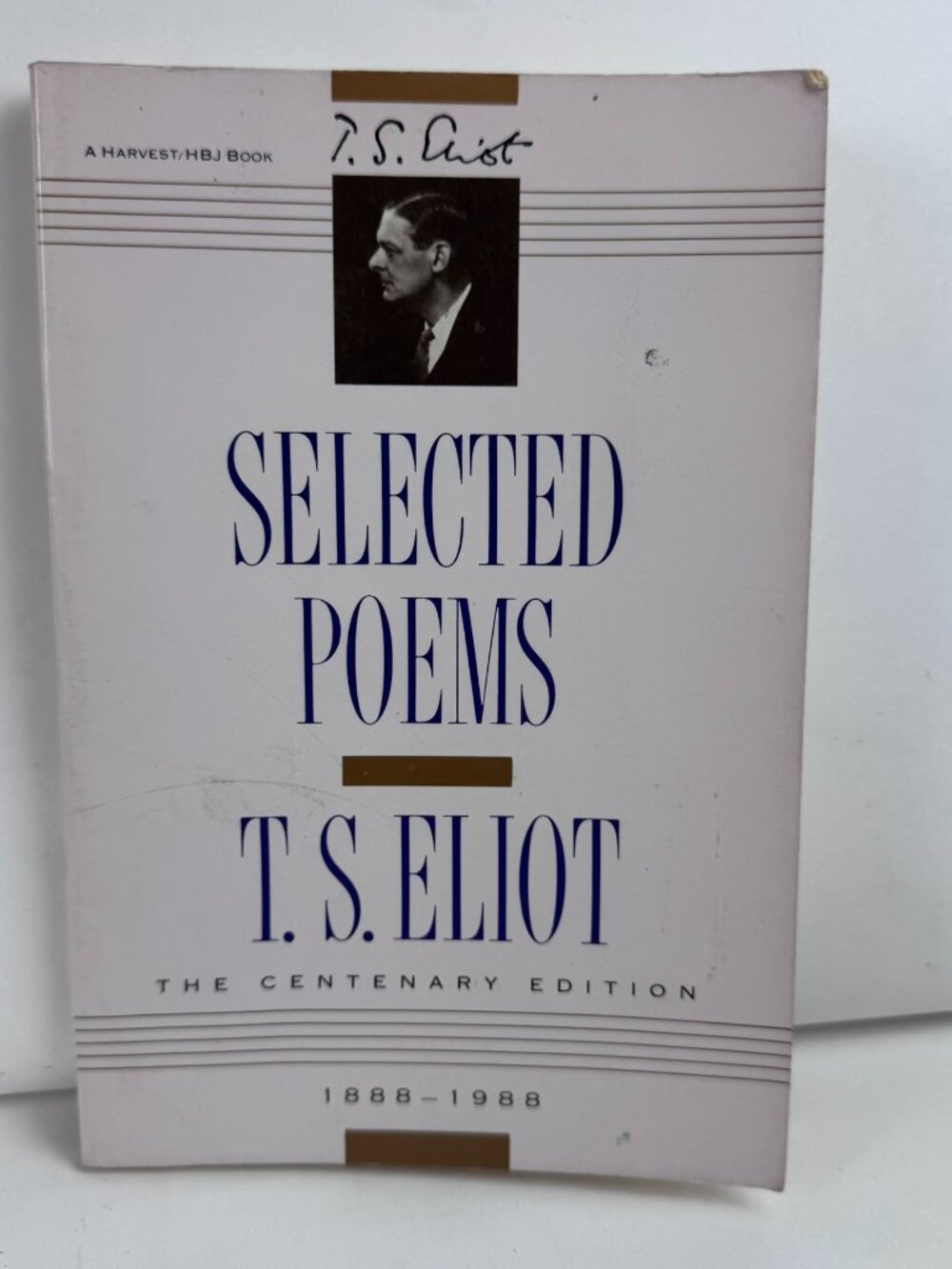 T.S. Eliot Selected Poems Centenary Edition PB Book Harcourt ISBN 0-15-680647-9